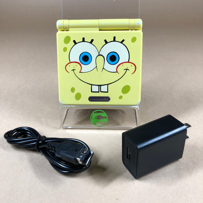 Nintendo Game Boy Advance SP Handheld Console AGS-101 Sponge Bob Special Edition