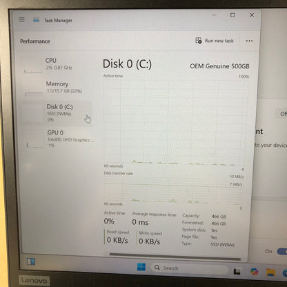 Lenovo ThinkPad T490 14" i5-8365U 1.9GHz 16GB RAM 512GB SSD