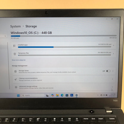 Lenovo ThinkPad T490 14" i5-8365U 1.9GHz 16GB RAM 512GB SSD