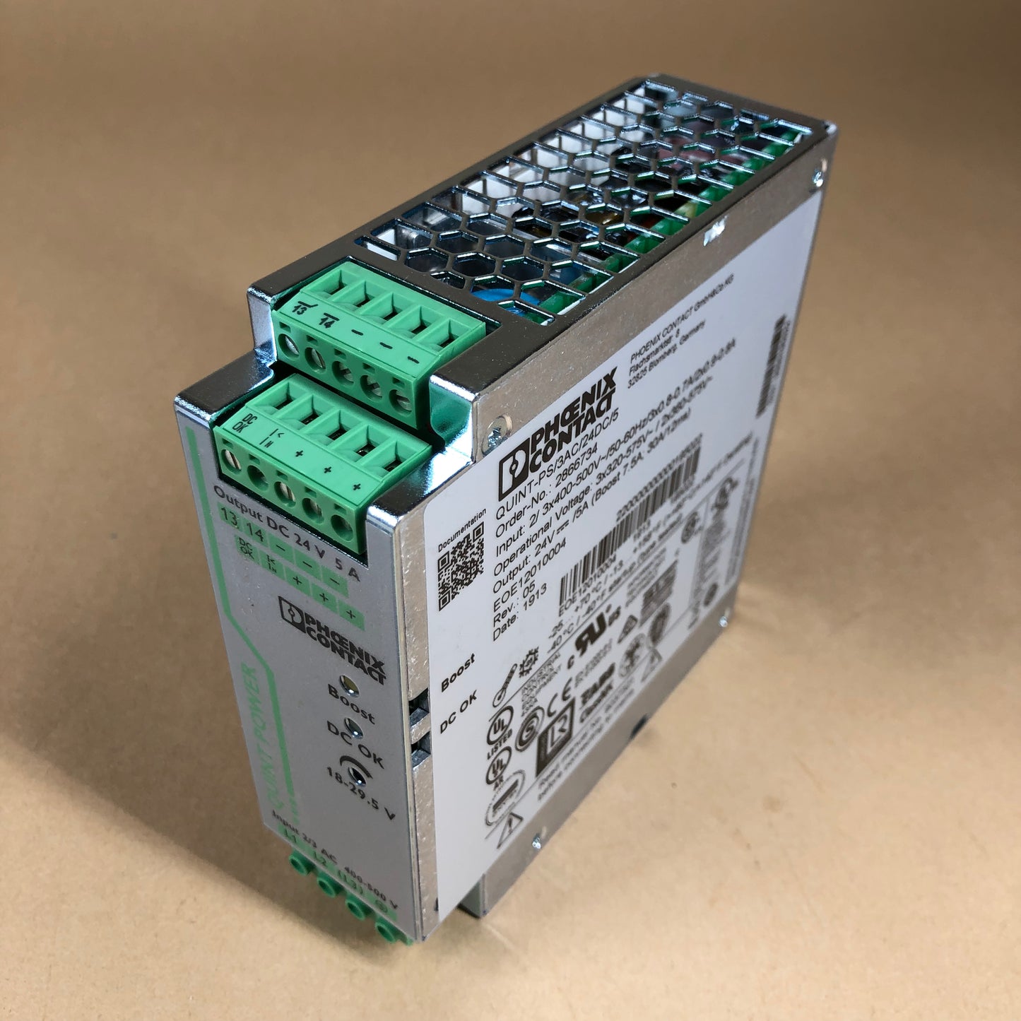 New Pheonix Contact PS/3AC/24DC/5 2866734 Primary Switched Quint Power Supply