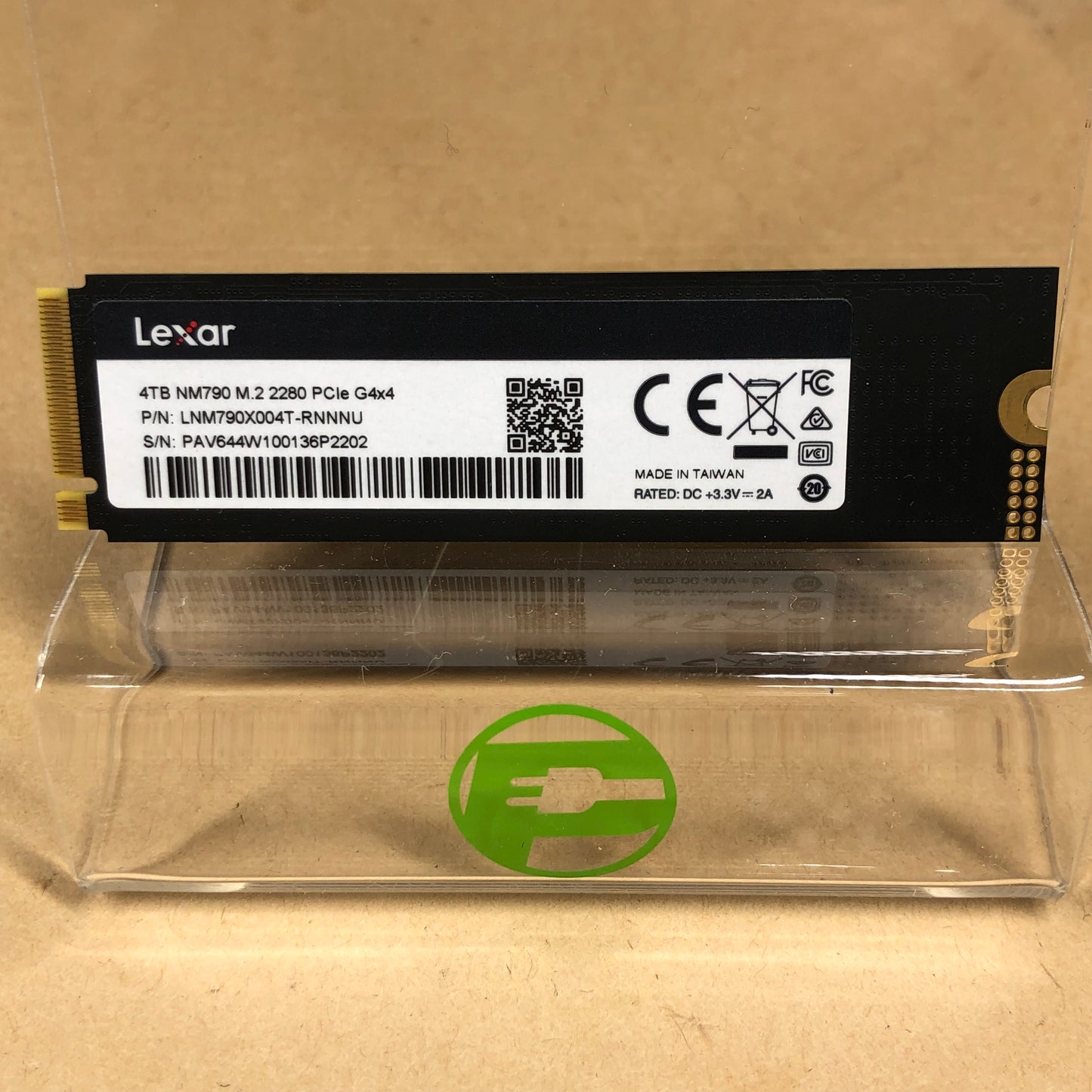 Lexar 2280mm NM790 4TB M.2 NVMe Gen 4.0 x 4 SSD LNM790X004T-RNNNU