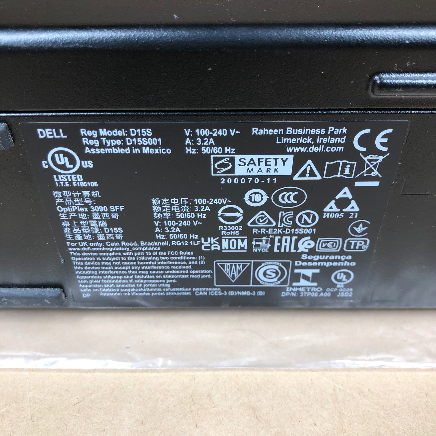 Dell Optiplex 3090 SFF i5-10500 3.10GHz 16GB RAM NO SSD NO OPERATING SYSTEM