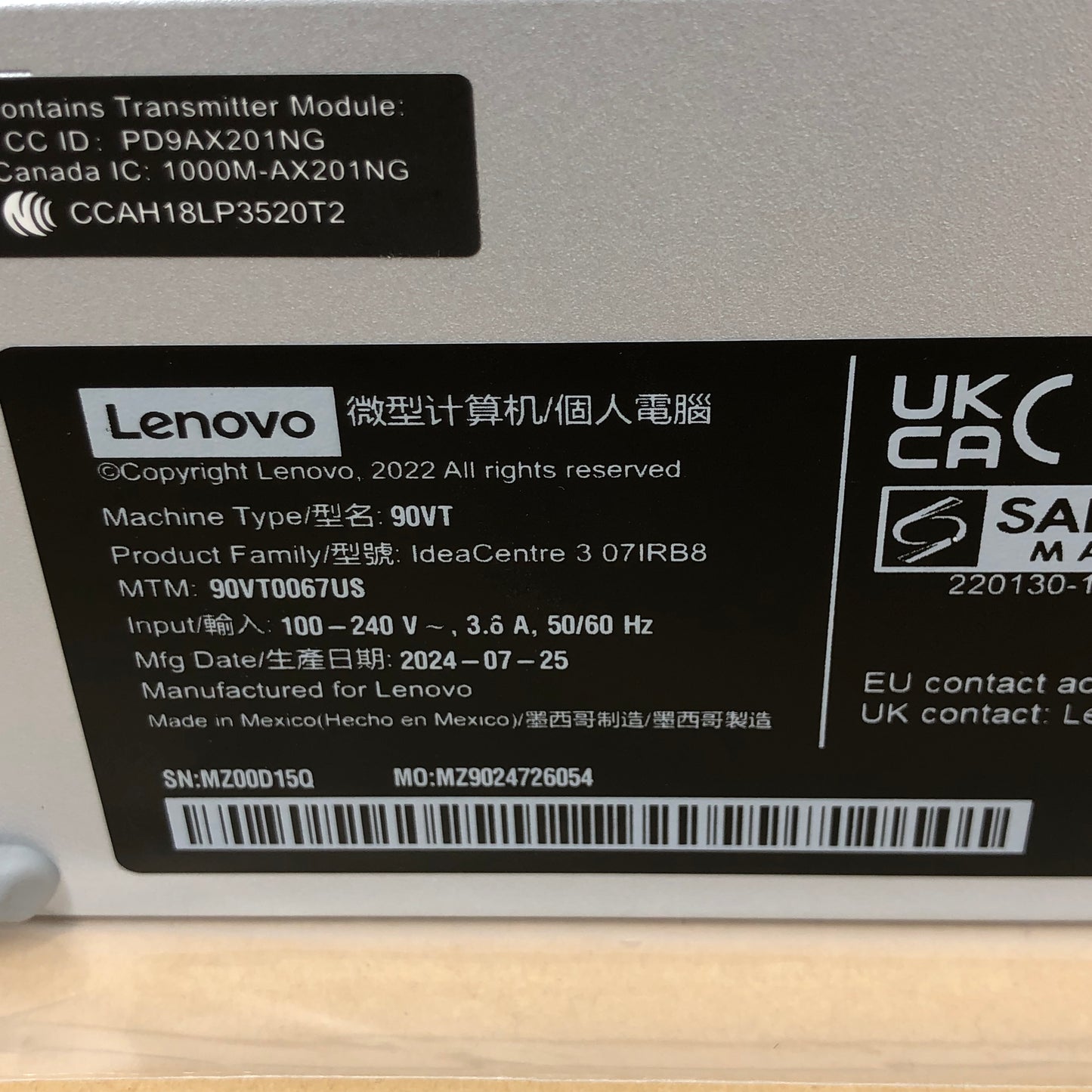 Lenovo ideaCenter Intel 300 3.90GHz 8GB RAM 512GB SSD