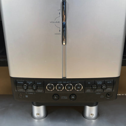 Vintage JWIN JX-CD8700 Vertical Position CD AM/FM Player with Speakers