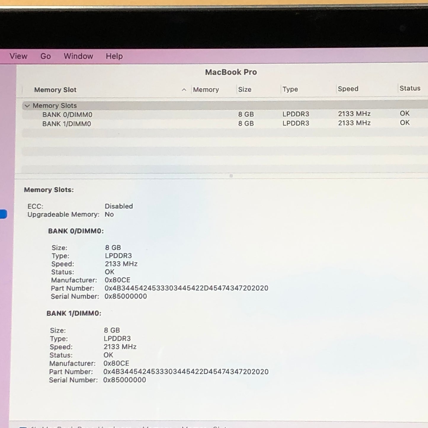 2017 Apple MacBook Pro 15" i7 2.8GHz 16GB RAM 256GB SSD Space Gray A1707