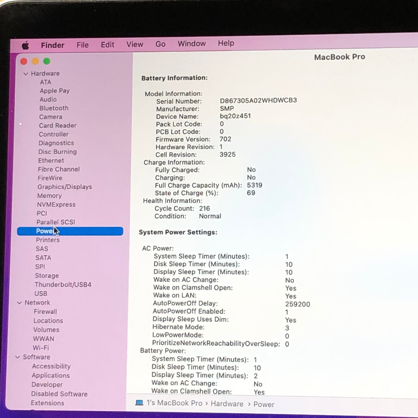 2017 Apple MacBook Pro 15" i7 2.8GHz 16GB RAM 256GB SSD Space Gray A1707