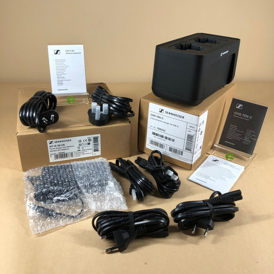 New Sennheiser CHG 70N-C Charger with NT 12 35 CS Power Supply Unit