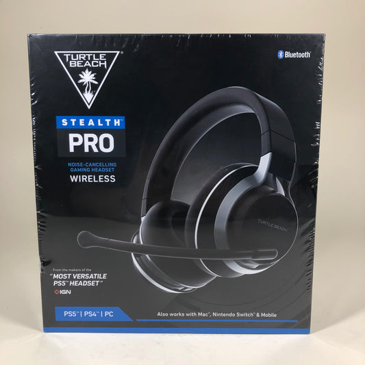 New Turtle Beach Stealth Pro Wireless Noise-Cancelling Headset Black TBS-3365-01