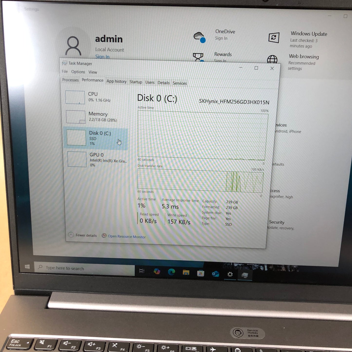 Lenovo ThinkBook 15 G2 ITL 15.6" i5-1135G7 2.8GHz 8GB RAM 256GB SSD