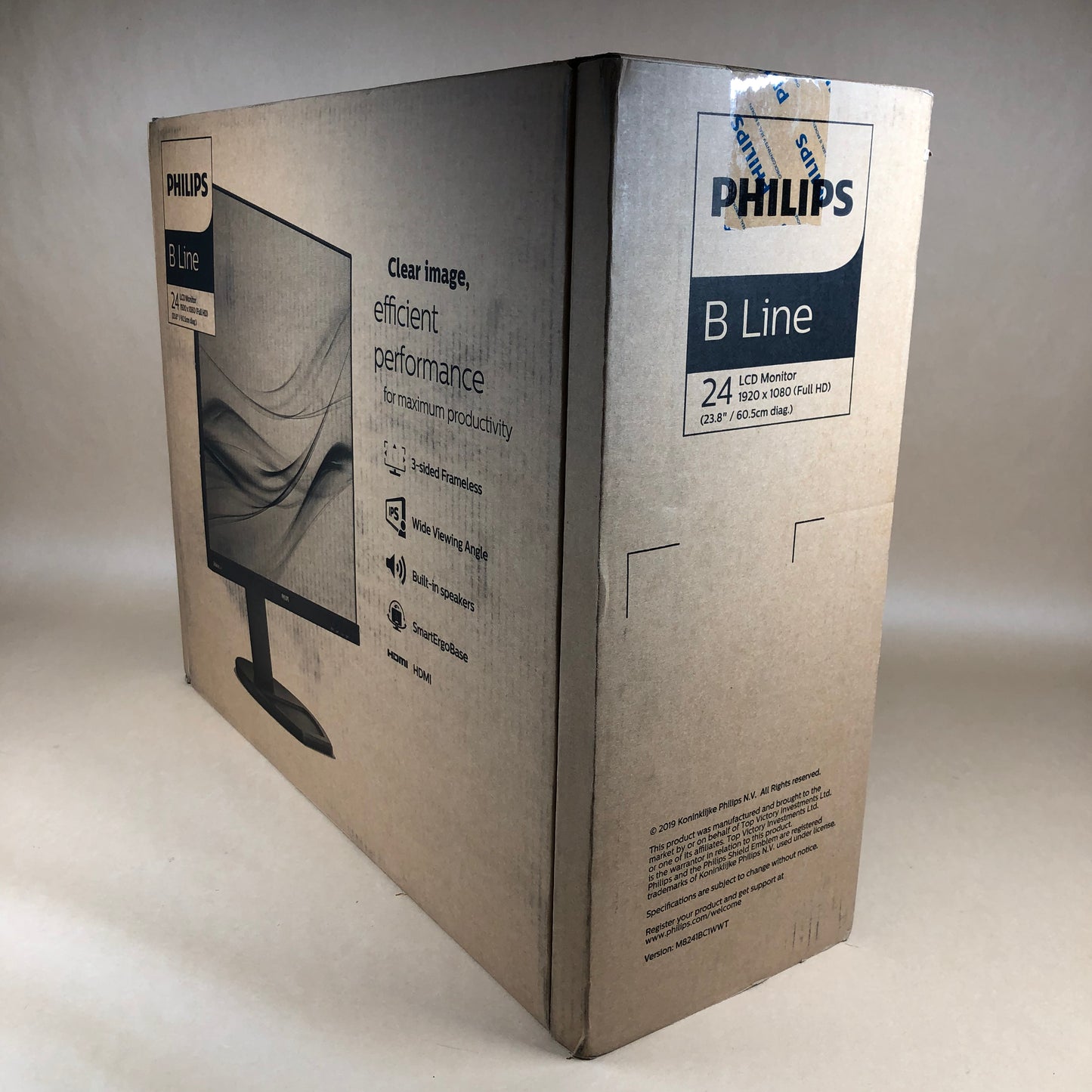 New Philips 24" 241B8QJEB/27 FHD IPS LCD 60Hz LCD Monitor