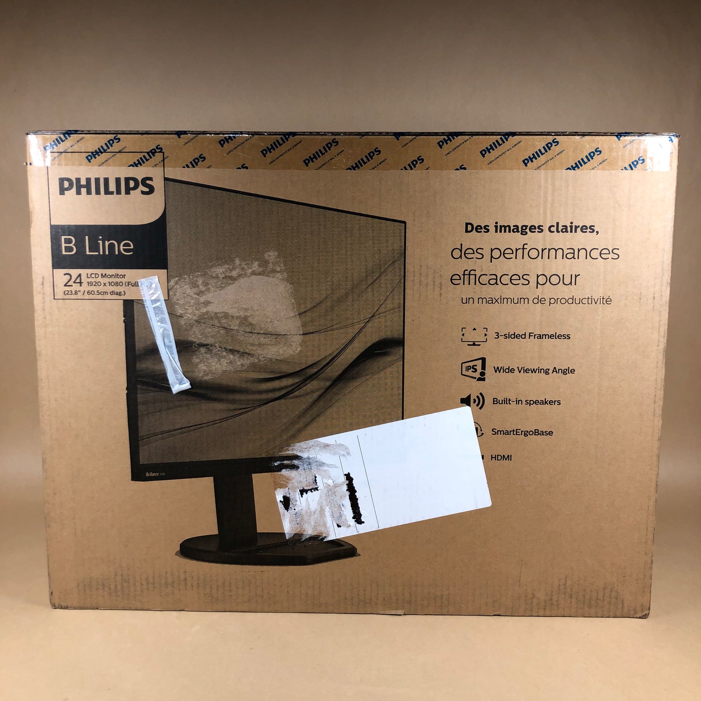 New Philips 24" 241B8QJEB/27 FHD IPS LCD 60Hz LCD Monitor