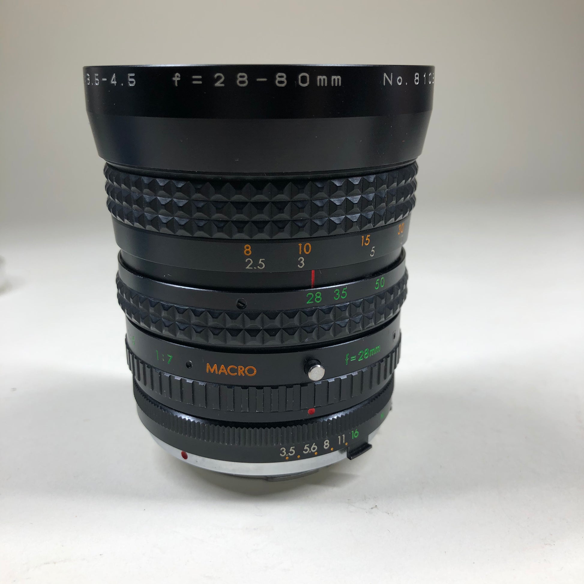 Promaster Zoom 28-80mm f/3.5-4.5 28-80mm f/3.5-4.5 Minolta SR
