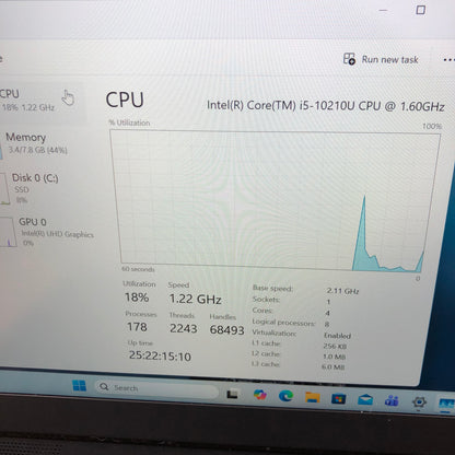 Lenovo ThinkPad X1 Carbon Gen 8 14" i5-10210U 1.6GHz 8GB RAM 256GB SSD
