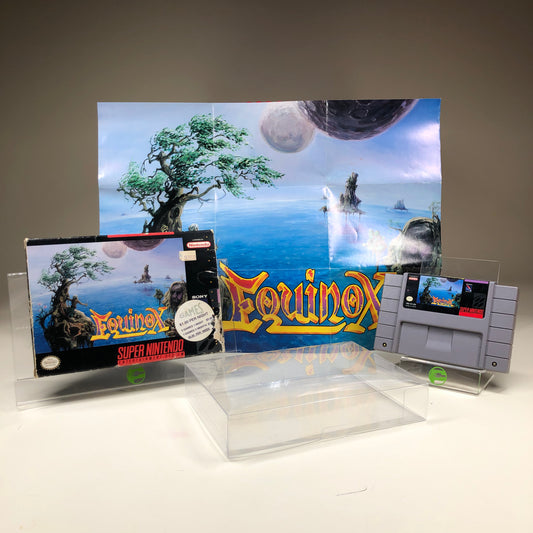 Equinox (Super Nintendo SNES, 1994) + Box and Poster