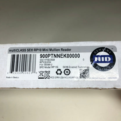 New HID iCLASS SE (MultiCLASS) Mini Mullion Reader 920PTNNEK00000 RP10E