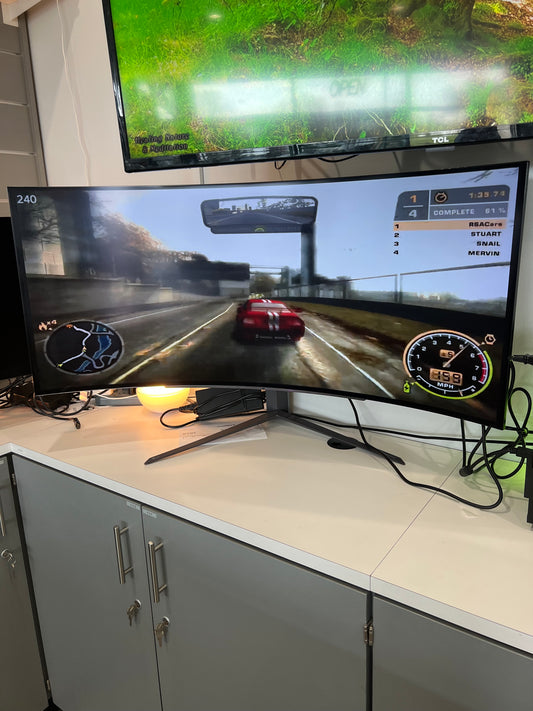 LG UltraGear 45" 45GR95QE-B OLED WQHD 240Hz .03ms 800R Curved Gaming Monitor
