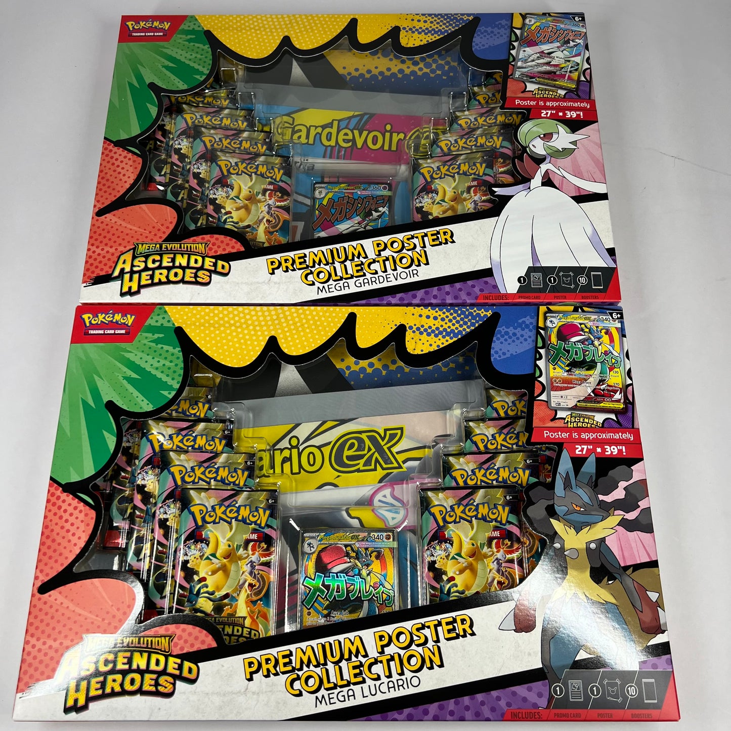 New Pokemon Mega Evolution Ascended Heroes Premium Poster Collection Box 2 Count