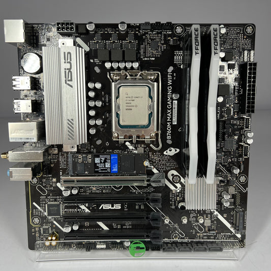 ASUS B760M Max Gaming WiFi Intel i7-14700K 32GB DDR5 2TB SSD Motherboard Combo