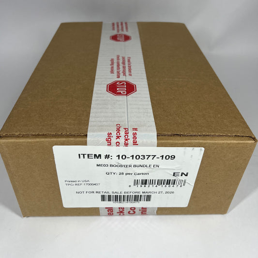 New Pokemon TCG Mega Evolution-Perfect Order Booster Bundle Case (25 Bundles)