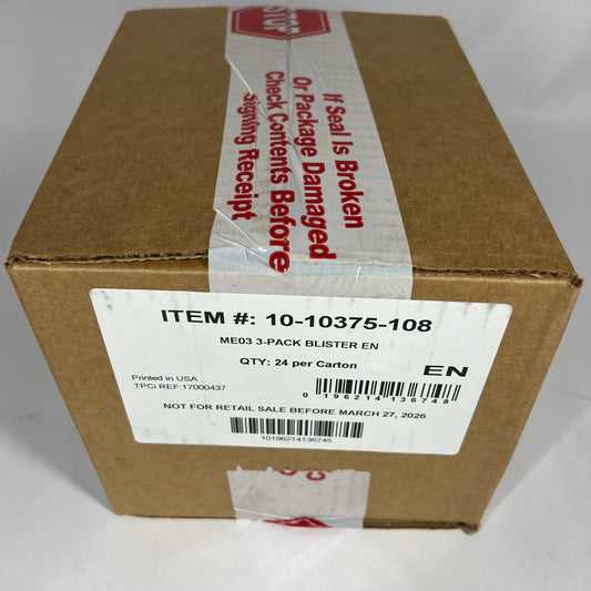 New Pokemon TCG  Mega Evolution-Perfect Order 3-Pack Blister Case (24 Blisters)