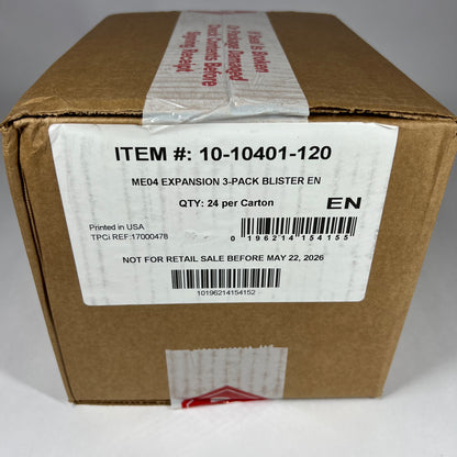 New Pokemon TCG Mega Evolution CHAOS RISING 3-Pack Blister ME04 24 Blister Count