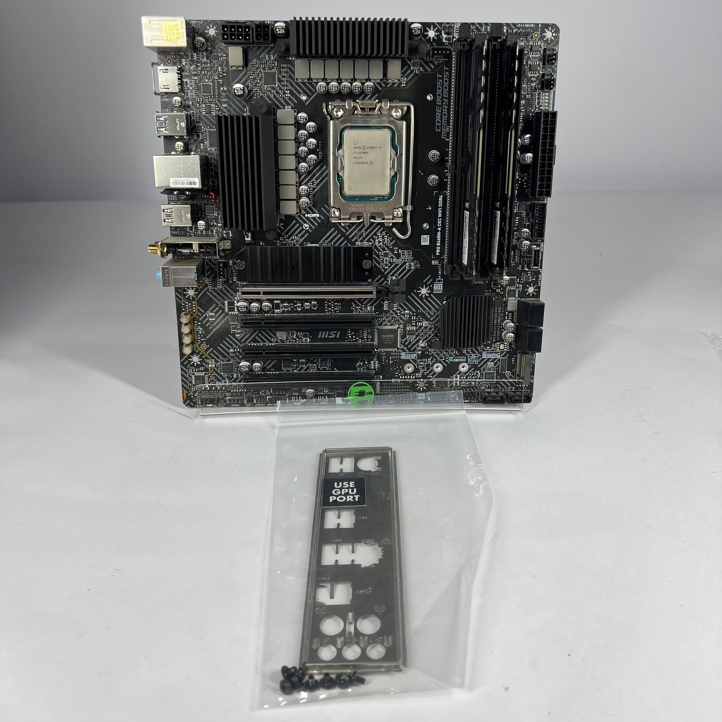 MSI Pro B660M-A Intel i7-12700F 2.1GHz 16GB DDR4 1TB SSD Motherboard Combo